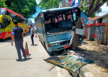 Tidak Gunakan Sabuk Pengaman, Sopir Bus Plat Merah Tewas Kecelakaan di Cipocok Jaya Kota Serang