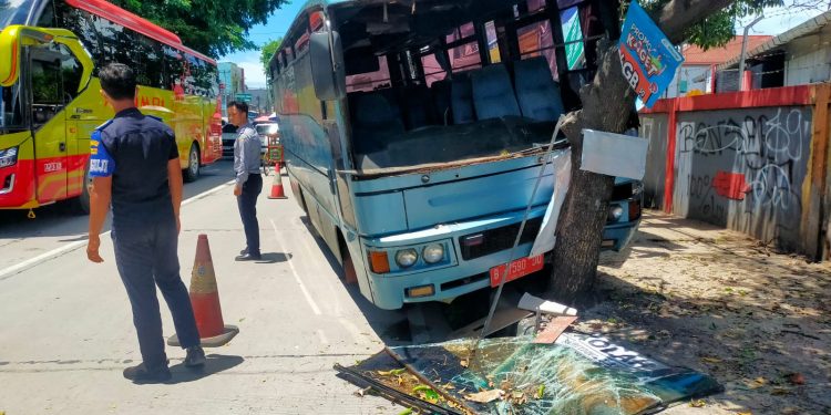 Tidak Gunakan Sabuk Pengaman, Sopir Bus Plat Merah Tewas Kecelakaan di Cipocok Jaya Kota Serang