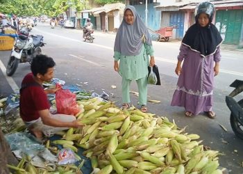 Penjual Jagung Bakar di Lebak Tetap Diserbu Pembeli