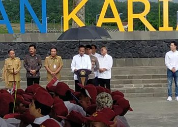 Presiden Joko Widodo, Resmikan Bendungan Karian di Lebak