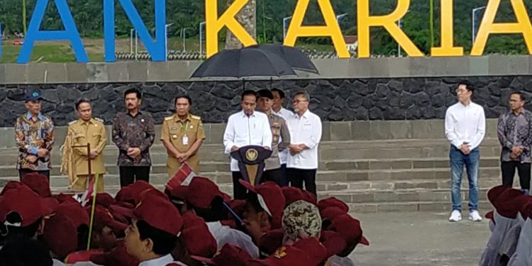 Presiden Joko Widodo, Resmikan Bendungan Karian di Lebak