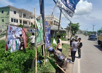 Bawaslu Kabupaten Serang Temukan Banyak Peserta Pemilu Membandel, Pasang APK di Lokasi Terlarang