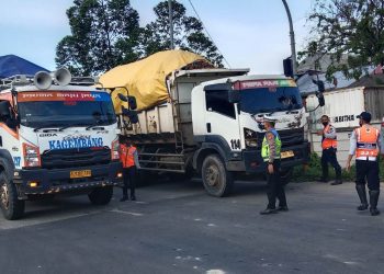 Langgar Jam Operasional, 33 Truk Pengangkut Tanah Diamankan Polres Metro Tangerang Kota