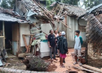 Rumah di Labuan Pandeglang Rusak Berat Tertimpa Pohon Kelapa