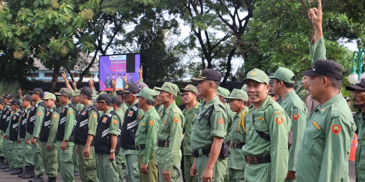 Saat Pemilu 2024, Linmas Kecamatan Panongan Siap Jaga TPS