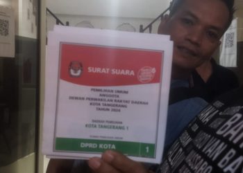 Surat Suara Presiden Sudah Tercoblos Sebelum Digunakan di Kota Tangerang