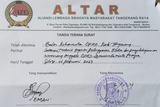 Badan Kehormatan DPRD Kabupaten Tangerang Bakal Dalami Dugaan Pengaturan Proyek