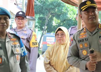 Pengamanan Pengiriman Logistik Pemilu 2024, Polres Cilegon Kerahkan Ratusan Personel