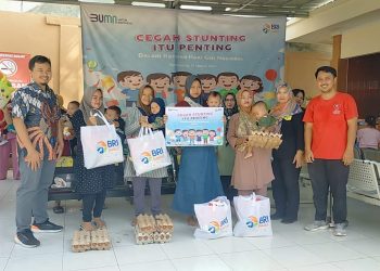 61 Anak Stunting di Kecamatan Banjar Pandeglang dapat Bantuan Makanan Bergizi