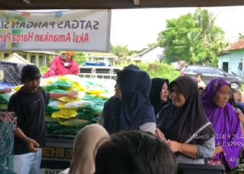 Harga Beras Sudah Turun, Polres Serang Bersama Bulog Masih Gelar Operasi Pasar