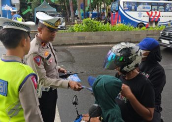 Hari ke-6 Operasi Keselamatan Maung 2024, Polresta Serang Kota Sasar Pusat Keramaian