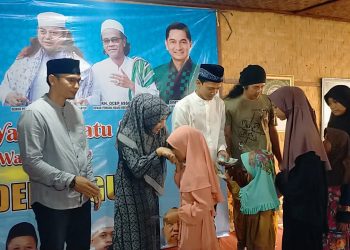 Menang Pileg, Iing Santuni Ratusan Anak Yatim di Kadomas