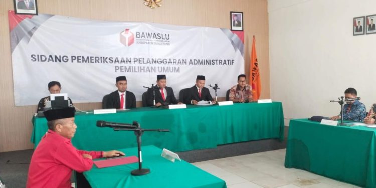 Sidang Dugaan Pelanggaran Administratif, Bawaslu Kabupaten Tangerang Putuskan Tidak Mengubah Hasil Pemilu