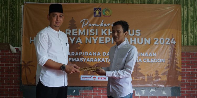Satu WBP Lapas Cilegon Dapat Remisi Khusus Keagamaan Hari Raya Nyepi