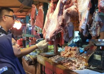 Disnakkeswan Lebak  Intensif Awasi Peredaran Daging di Pasar