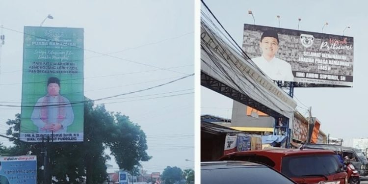 Jalanan di Pandeglang, Billboard Tb Entus dan Iing Bertebaran