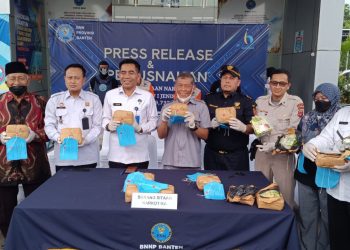 BNN Banten Gagalkan Transaksi Narkoba di Pasar Kemis, 21 Kilogram Lebih Sabu Diamankan