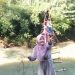 Viral, Asyik Selfie Rayakan Lebaran Warga Lebak Terjatuh dari Jembatan Gantung