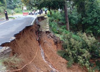 Hujan Semalaman, Jalan Utama ke Bogor Ambles