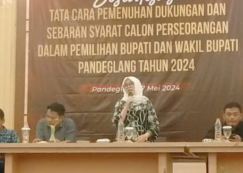 Sosialisasi Calon Perseorangan, KPU Pandeglang Ingatkan Hal Ini