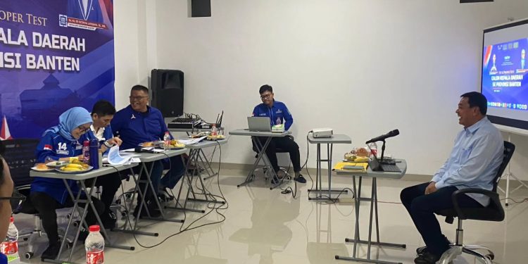 Enam Bakal Calon Bupati Tangerang Ini Ikuti Fit and Proper Test di Partai Demokrat