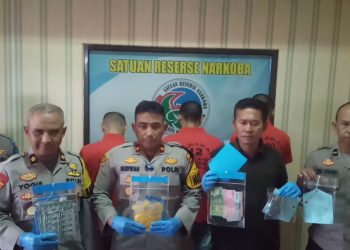 Polisi Amankan Tiga Pengedar Ganja dan Obat-Obatan Tanpa Izin Edar di Pandeglang