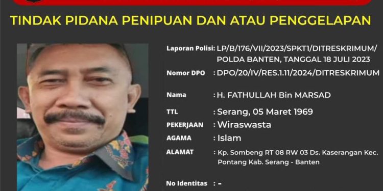 Kasus Penipuan Umrah, Warga Pontang Ini Jadi Buronan Polda Banten