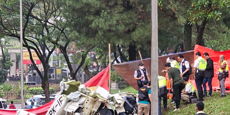 Pesawat yang Jatuh di Tangsel Tidak Miliki Black Box