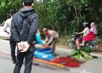 Gagal Nyalip, Wanita Hamil di Lebak Tewas Terlindas Truk