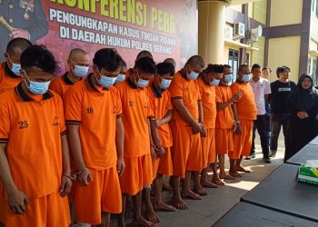 Tangkap 16 Pelaku Kejahatan, Polres Serang Amankan 19 Motor dan Satu Mobil Pikap