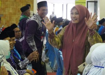 452 Calhaj Pandeglang Diberangkatkan ke Asrama Haji Pondok Gede
