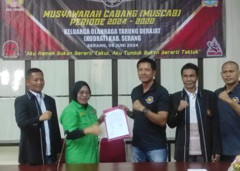 Sekmat Padarincang Terpilih Jadi Ketua Cabor Tarung Derajat Kabupaten Serang