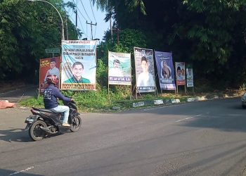 Tanpa Izin, Puluhan Baliho Bakal Calon Kepala Daerah Marak di Pandeglang