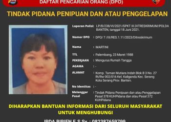 Ngaku Pegawai PT Antam Tipu Puluhan Warga, Wanita Asal Kaligandu Kota Serang Masuk DPO Polda Banten