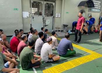 Ciptakan Rutan yang Aman dan Tertib, Jajaran Pengamanan Rutan Serang Beri Pengarahan Warga Binaan