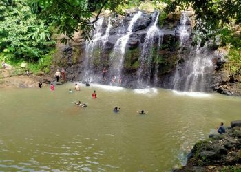 Hari Terakhir Libur Idul Adha, Obyek Wisata Curug Goong Pandeglang Diserbu Wisatawan
