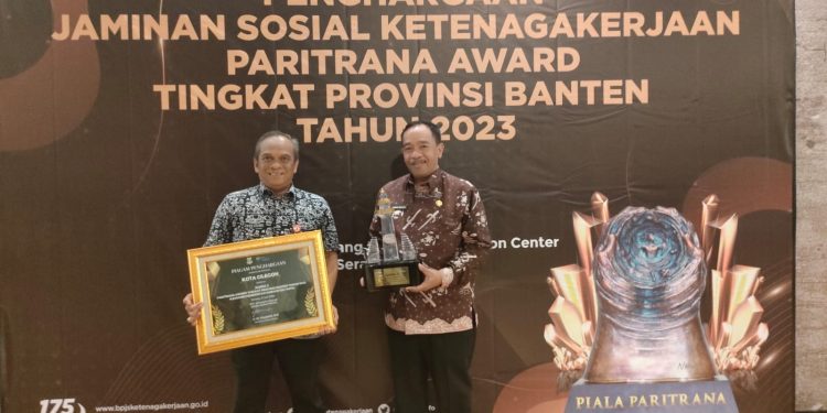 Pemkot Cilegon Kembali Juara 3 Paritrana Award 2023
