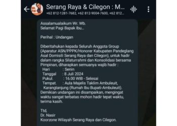Beredar di Medsos Dugaan Mobilisasi ASN untuk Kepentingan Politik