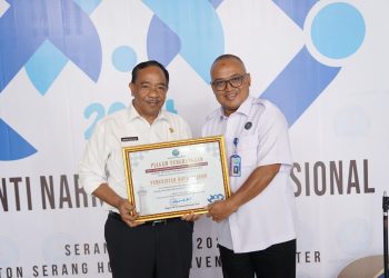 Pemkot Cilegon Terima Penghargaan P4GN dari BNN Banten