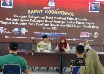 Sinkronisasi Syarat Dukungan Perseorangan, KPU Undang PPK se-Pandeglang