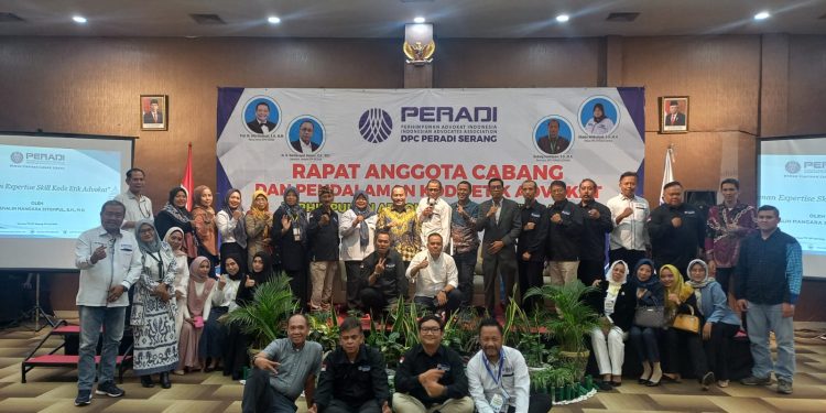 DPC Peradi Serang Gelar RAC Tahunan Untuk Serap Aspirasi Anggota dan Evaluasi Program Kerja