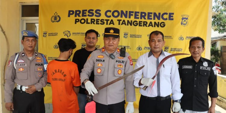 Lakukan Penganiayaan, Seorang Pemuda Diamankan Polsek Kronjo Tangerang