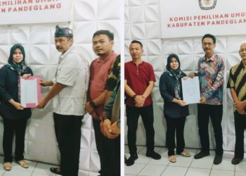 Setelah TMS, Uday Suhada dan Aap Aptadi Serahkan Berkas Perbaikan Kedua ke KPU Pandeglang