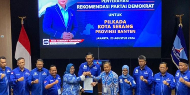 Demokrat Resmi Dukung Pasangan Ratu Ria-Subadri Ushuludin