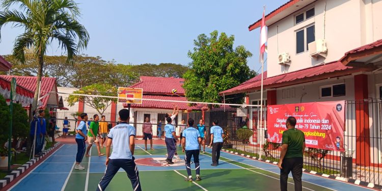 Jelang HUT ke-79 RI, Lapas Kelas III Rangkasbitung Gelar Porseni