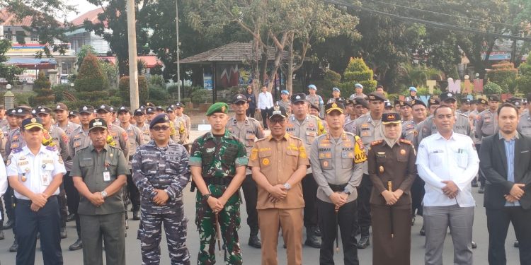 Apel Pasukan Pengamanan Pilkada 2024, Helldy Apresiasi Polres Cilegon
