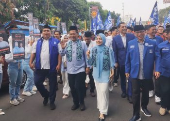 Zakiyah-Najib Diantar Ribuan Pendukung