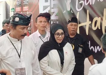 Aap Aptadi Daftar ke KPU Pandeglang Didampingi Ratu Anita Sangadiah