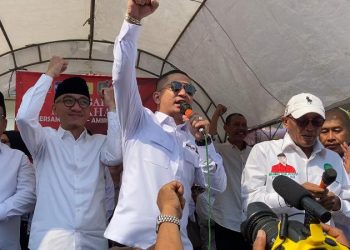 Dikawal Kiai dan Ribuan Pendukung, Hasbi-Amir Optimis Menangkan Pilkada Lebak