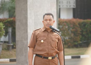 Sanuji Pamit Saat Pimpin Apel Pagi